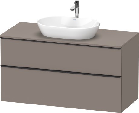 Duravit тумба подвесная под раковину 1200 мм х 550 мм и консолью, d-neo, de496904343 цвет: базальт матовый