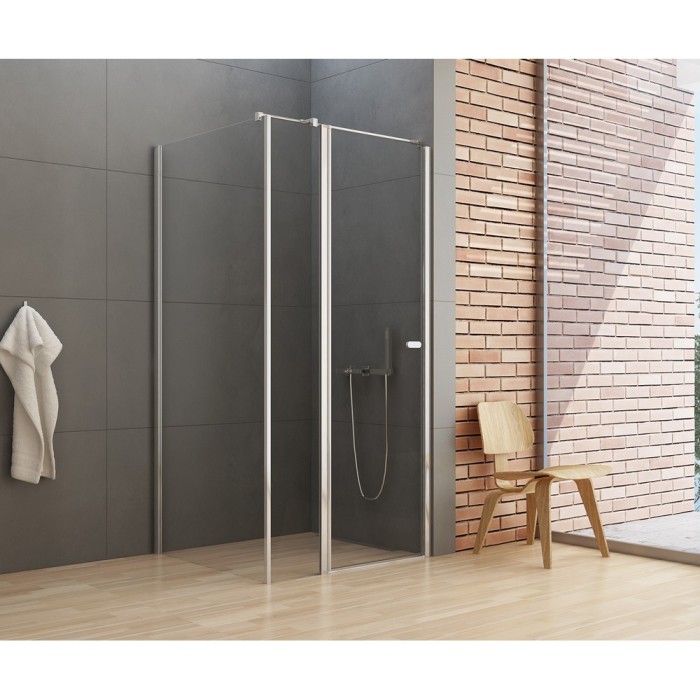 Душевое ограждение 110x120x195, New trendy New soleo chrome, хром арт. K-0732