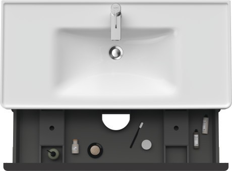 Duravit тумба подвесная под раковину 984 мм х 452 мм, d-neo, de435601616 цвет: чёрный дуб