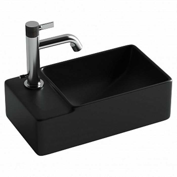 Ceramicanova раковина подвесная element, cn5046mb цвет: черный