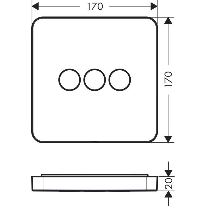 AXOR переключатель потоков, ShowerSelect, бронза арт. 36773140