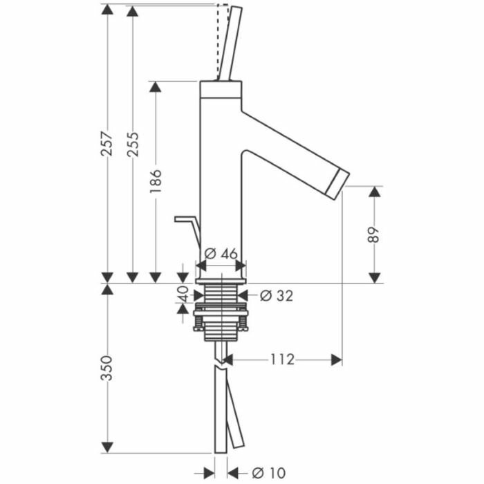 AXOR смеситель для раковины, Starck, хром арт. 10117000