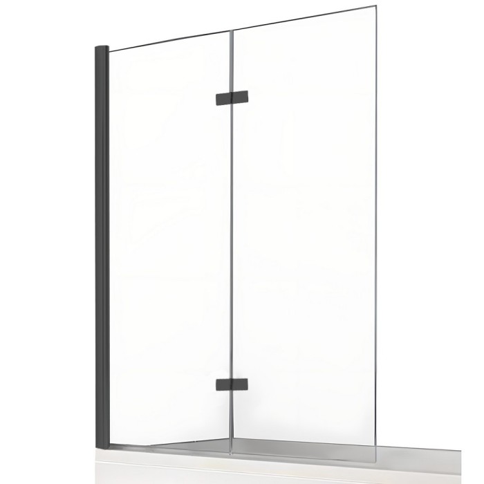 Шторка для ванны 100x140 l, New trendy New soleo black, черный арт. P-0041