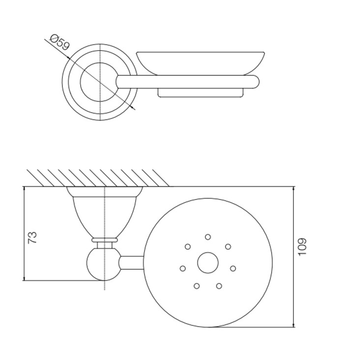 Fima Carlo Frattini крючок двойной, подвесной, accessori, золото арт. f6044/2or