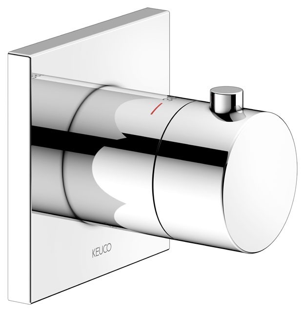 Keuco душевой комплект № 8 c термостатом с верхним и ручным душем, со шлангом, ixmo, хром арт. 59602 010002