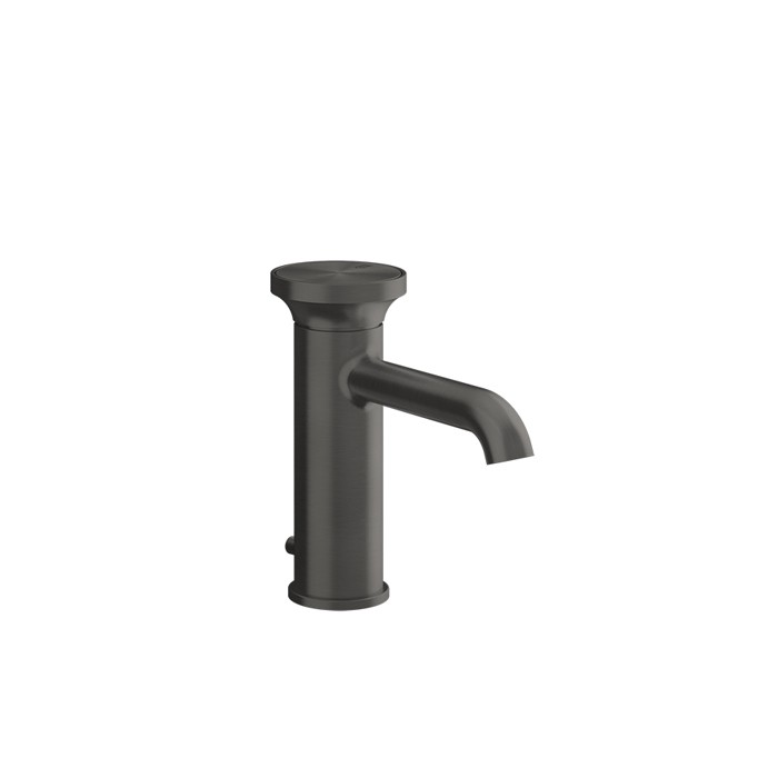 Gessi Смеситель для раковины, на 1 отв., с донным клапаном, с вставкой, Origini, 66001#707 цвет: black metal brushed pvd