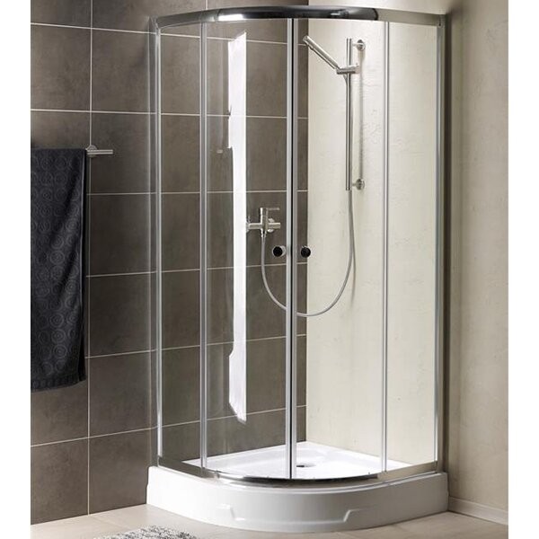 Radaway душевой уголок 90x90x190 с поддоном профиль хром стекло прозрачное, Premium Plus - 30403-01-01+S4TIA9090-08+PB50T