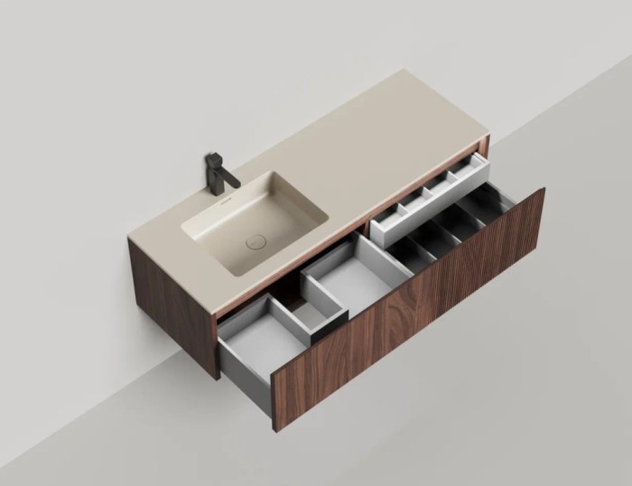 Salini подвесная тумба 1400, domino, 27d214in цвет: коричневый