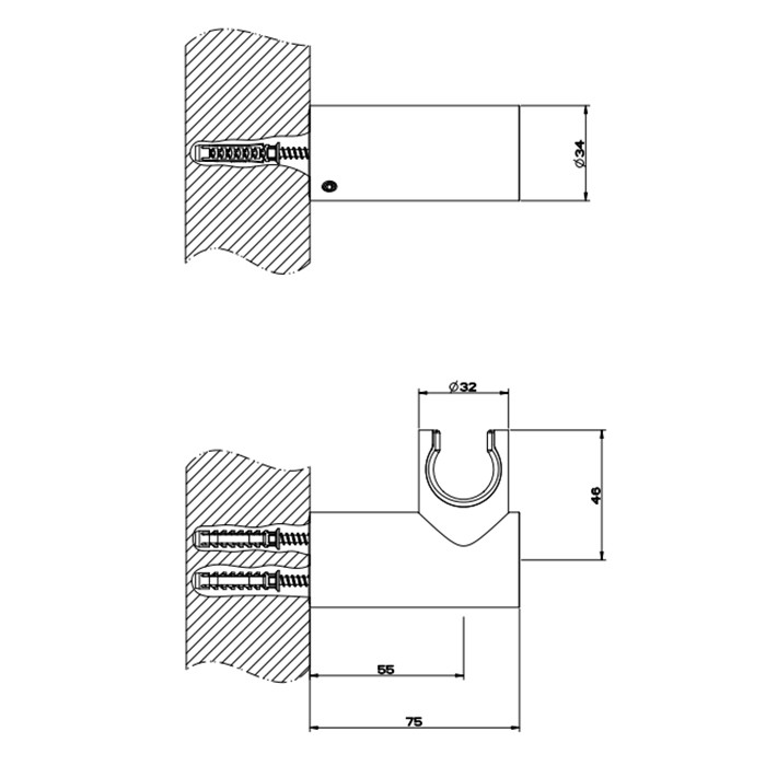 Gessi Держатель для душевой лейки поворотный, 316, 54160#707 цвет: brushed black metal pvd