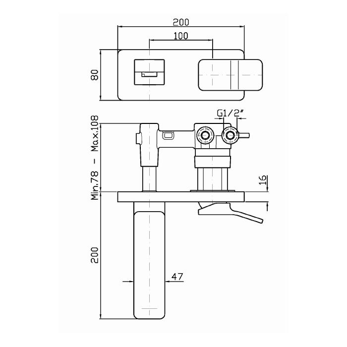 Zucchetti встроенный однорычажный смеситель для раковины, с аэратор, soft, хром арт. zp7292 r99799