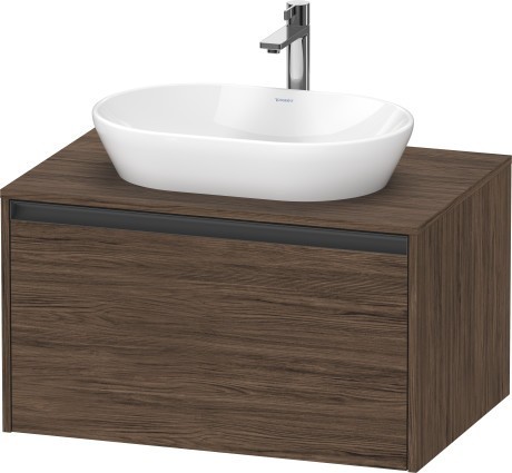 Duravit тумба подвесная под раковину 550 мм х 800 мм х 459 мм, ketho.2, k24885021210000 цвет: орех темный