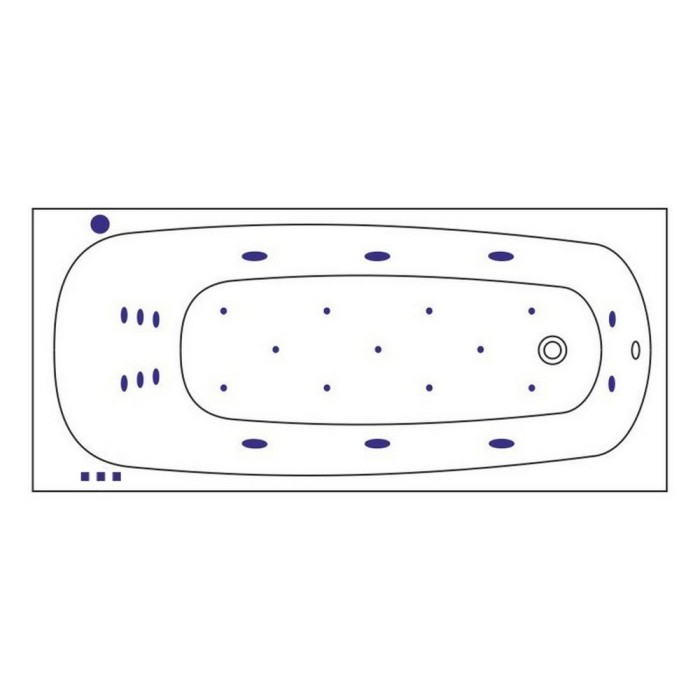 Встраиваемая ванна slim 180x80 ultra, Whitecross Layla, хром арт. 0122.180080.100.ULTRA.CR