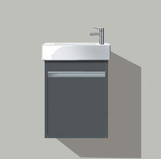 Duravit тумба подвесная под раковину 1 дверца, правая, ketho, kt6662r4949 цвет: графит матовый