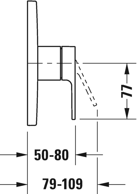 Duravit однорычажный смеситель для душа, b.3, b34210010010 цвет: хром