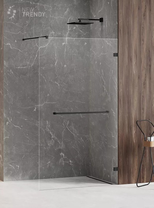 Душевое ограждение 100x200, New trendy Avexa black, черный арт. EXK-2670