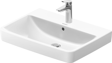 Duravit раковина встраиваемая сверху/подвесная 460 мм х 650 мм, с переливом, с отверстием под смеситель, no.1, 2375650000 цвет: белый