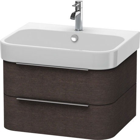 Duravit тумба подвесная под раковину, happy d.2, h2636407272 цвет: дуб темный брашированный
