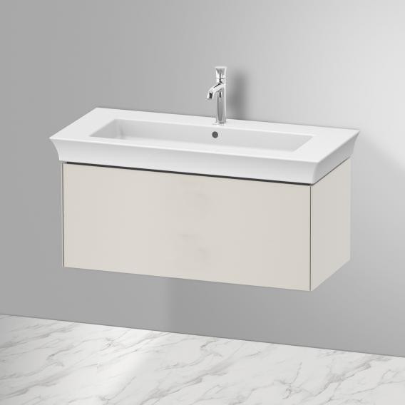 Duravit тумба подвесная 458 мм х 984 мм, white tulip, wt424203939 цвет: скандинавский белый шелковисто - матовый