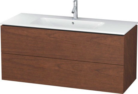 Duravit тумба подвесная под раковину, l-cube, lc624301313 цвет: орех американский