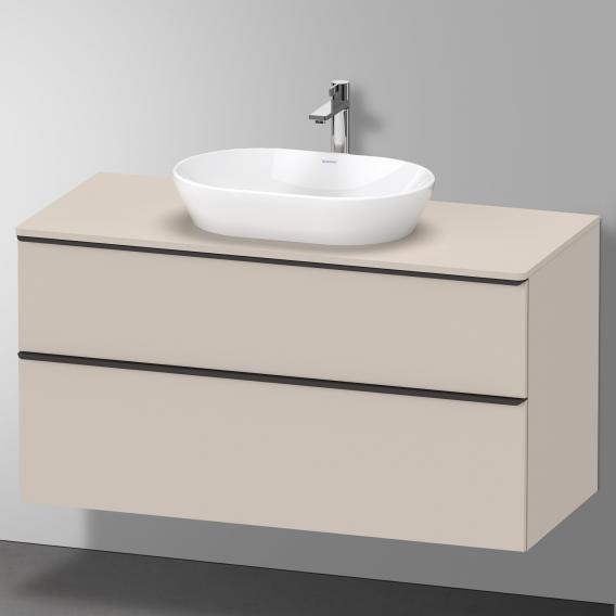 Duravit тумба подвесная под раковину 1200 мм х 550 мм и консолью, d-neo, de496909191 цвет: серо-коричневый матовый