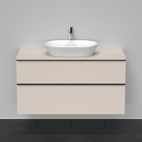 Duravit тумба подвесная под раковину 1200 мм х 550 мм и консолью, d-neo, de496909191 цвет: серо-коричневый матовый