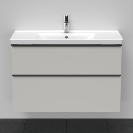 Duravit тумба подвесная под раковину 984 мм х 452 мм, d-neo, de435600707 цвет: бетонно-серый матовый