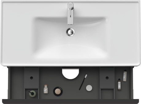 Duravit тумба подвесная под раковину 984 мм х 452 мм, d-neo, de435600707 цвет: бетонно-серый матовый