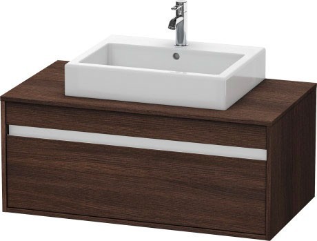 Duravit тумба подвесная под раковину с одним выдвижным ящиком, ketho, kt669505353 цвет: каштан темный