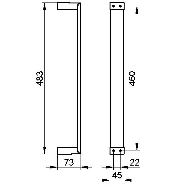 Keuco полотенцедержатель для 6 гостевых полотенец (30х50 см) 49 см, edition 11, хром арт. 11170 010000