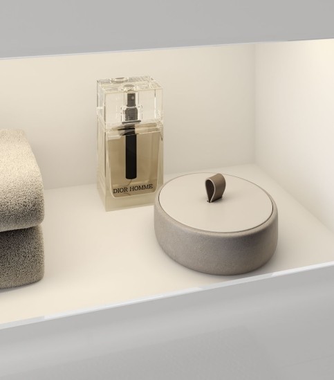 Keuco тумба под раковину с освещением 490 мм х 650 мм х 625 мм, с 1 выдвижным ящиком, с сифоном, инокс/инокс, stageline, инокс матовый арт. 32852 290100