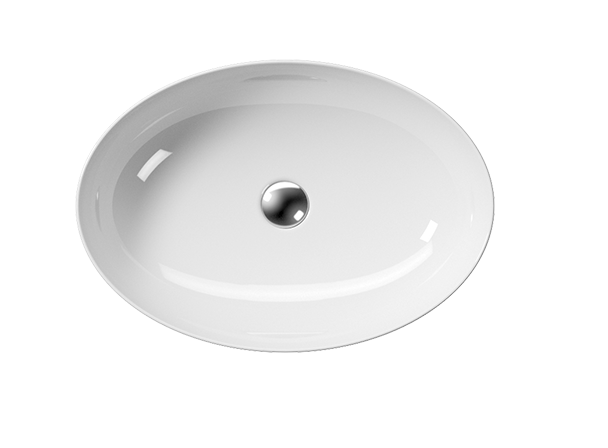 GSI Раковина накладная 60х42х16 см, санфарфор, Pura - 884211