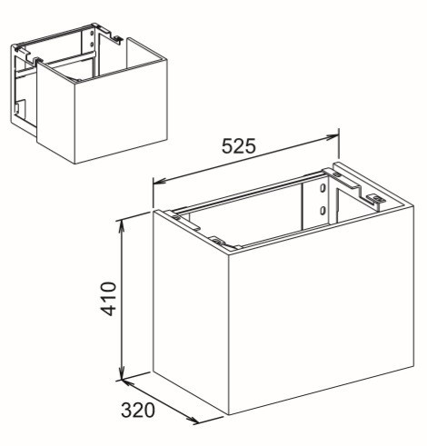 Keuco тумба под раковину, edition 300, белый альпийский арт. 30561 002100