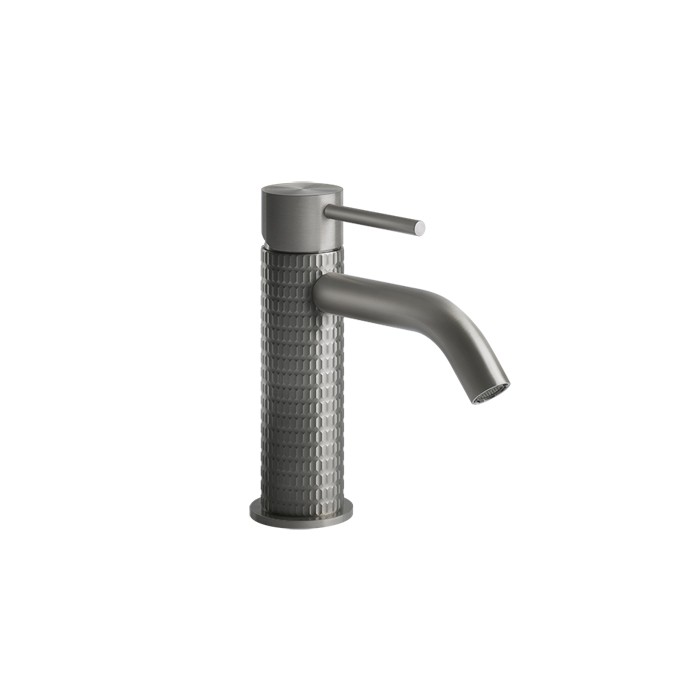 Gessi Смеситель для раковины, без донного клапана, Meccanica, 54202#239 цвет: шлифованная сталь