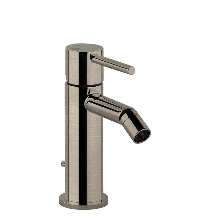 Gessi Смеситель для биде, на 1 отв, с донным клапаном, Emporio Via tortona, 18607#149 цвет: finox brushed nickel