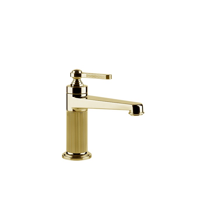 Gessi Смеситель для раковины на 1 отв., в комплекте с донным клапаном, Venti20, 65001#246 цвет: gold pvd