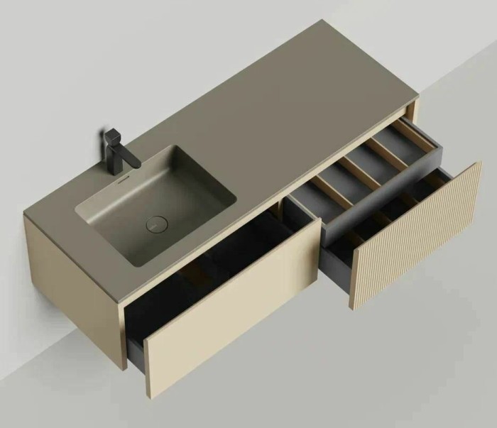 Salini подвесная тумба 1400, domino, 27d114on цвет: бежевый