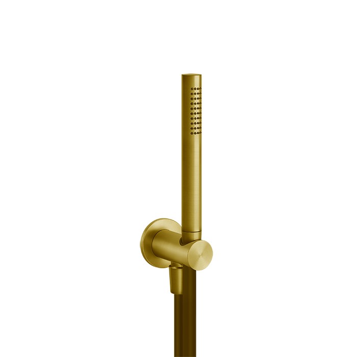 Gessi Душевой гарнитур: ручной душ, держатель, шланг 150см, 316, 54023#727 цвет: brushed brass pvd