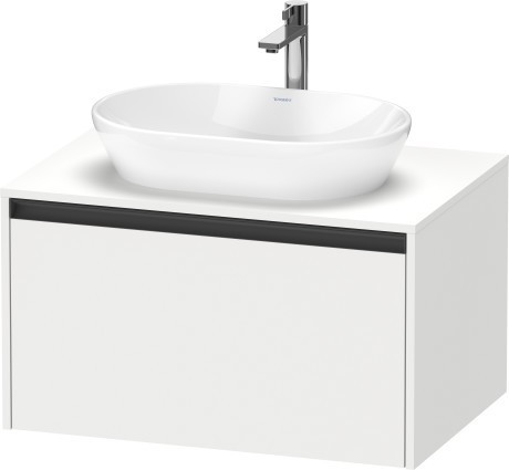 Duravit тумба подвесная под раковину 550 мм х 800 мм х 459 мм, ketho.2, k24885018180000 цвет: gres pietra grey opaco