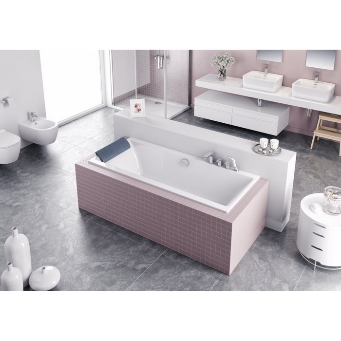Встраиваема ванна slim 170x75, Excellent Pryzmat, арт. WAEX.PRY17WHS