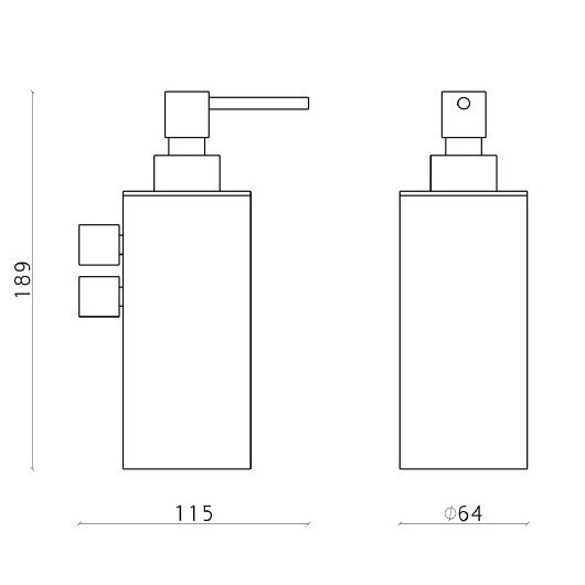 Cisal дозатор для жидкого мыла подвесной xi090621d1 xion cisal, цвет: нержавеющая сталь