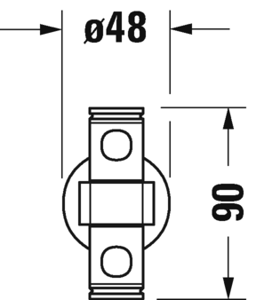 Duravit двойной поворотный держатель для полотенца, d-code, 0099221000 цвет: хром