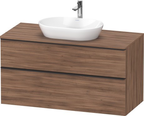 Duravit тумба подвесная под раковину 1200 мм х 550 мм и консолью, d-neo, de496907979 цвет: орех натуральный