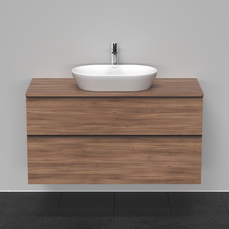 Duravit тумба подвесная под раковину 1200 мм х 550 мм и консолью, d-neo, de496907979 цвет: орех натуральный