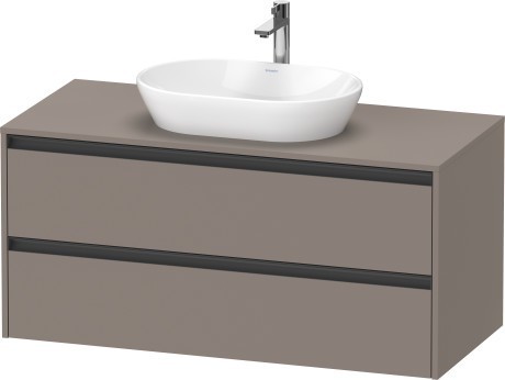 Duravit тумба подвесная под раковину 550 мм х 1200 мм х 568 мм, ketho.2, k24897043430000 цвет: базальт матовый