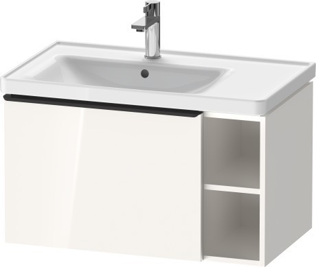 Duravit тумба подвесная под раковину 784 мм х 452 мм, d-neo, de425802222 цвет: белый глянцевый