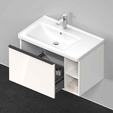 Duravit тумба подвесная под раковину 784 мм х 452 мм, d-neo, de425802222 цвет: белый глянцевый
