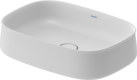 Duravit раковина накладная 390 мм 550 мм, без перелива, zencha, 2373553279 цвет: белый шелковисто-матовый