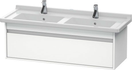 Duravit тумба подвесная под раковину с одним выдвижным ящиком, ketho, 6666 18 цвет: gres pietra grey opaco