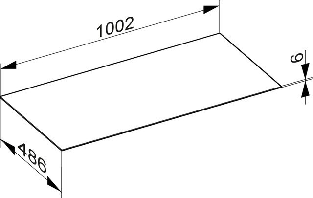 Keuco верхняя декоративныя панель для тумбы 1000 мм, edition 90, арт. 39027 279000