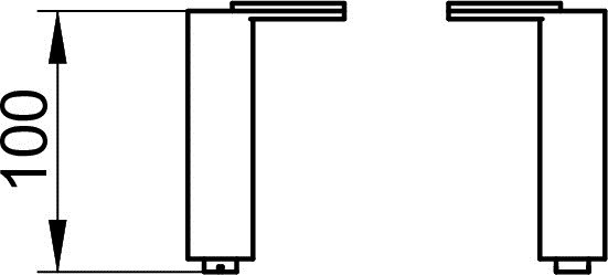 Keuco ножки для мебели, edition 90, арт. 39098 010000